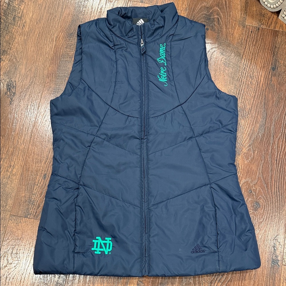 Adidas Dark Blue Vest with Teal Accents